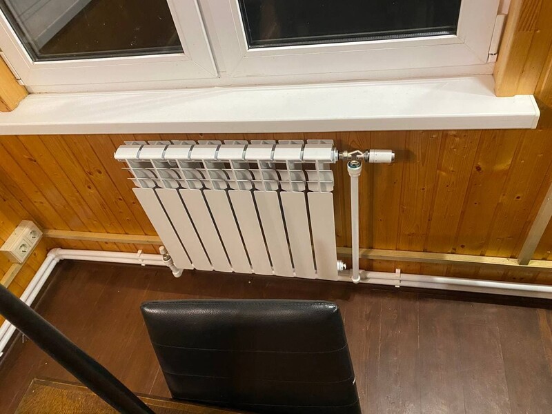 Отопление от газгольдера в Луховицах под ключ - алюминиевые радиаторы
