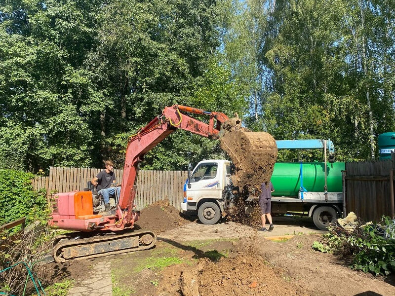 Монтаж газгольдера Спецгаз 6600 л в Луховицах под ключ с земляными работами